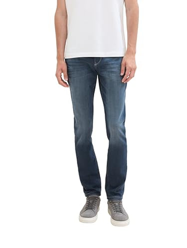 TOM TAILOR Herren 1037638 Josh Regular Slim Jeans mit Stretch, 10170-blue Black Denim, 32/34 im Sale